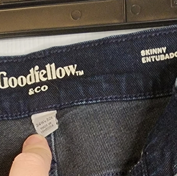 GoodFellow Men's Skinny Denim Jeans Size 34W 2 different lengths in sizes - Picture 4 of 7